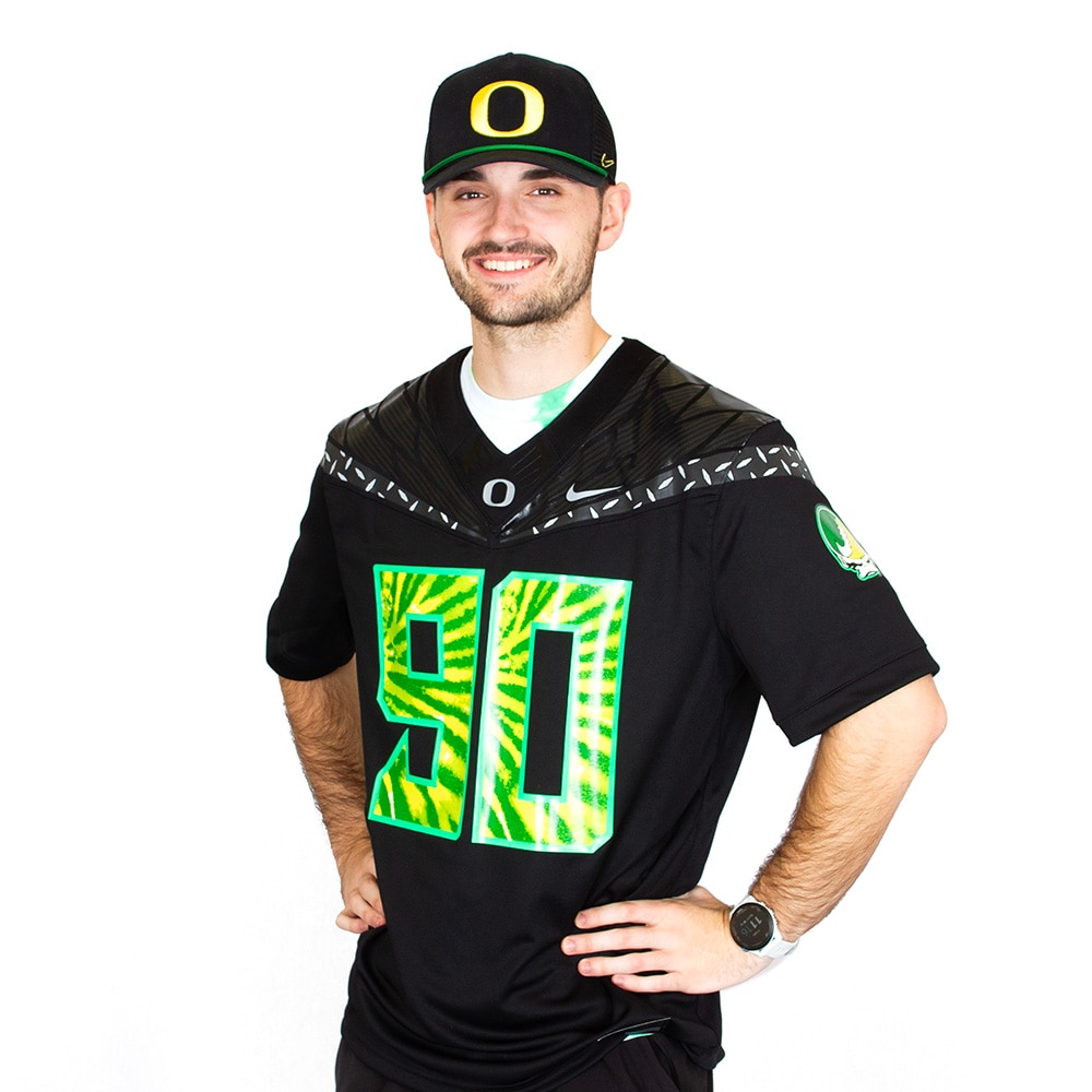 Ducks Spirit, Nike, Black, Jerseys, Polyester, Men, Unisex, Football, Game Day, Tonal Wings, Diamond Plate, #90, 1013628